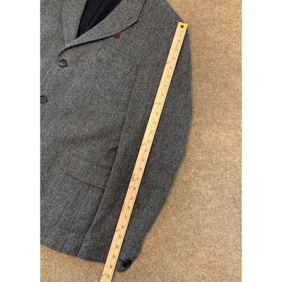 Oliver Spencer Tweed Blazer Mens 42R Herringbone Lambswool Unstructured Preppy - Picture 8 of 10